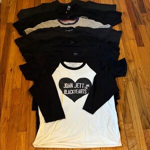 Graphic and Concert T-Shirts Unisex 8 Piece  Bundle